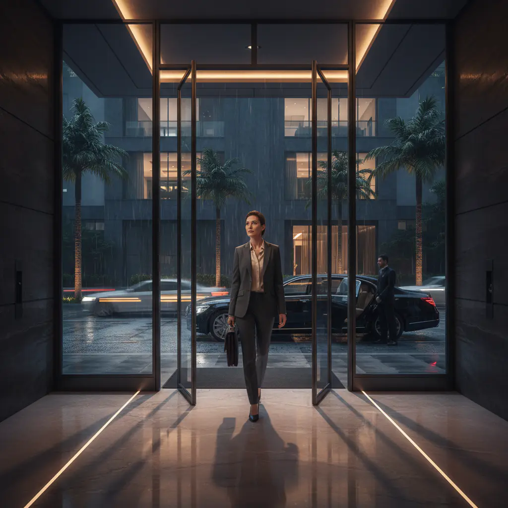 Executive returning home